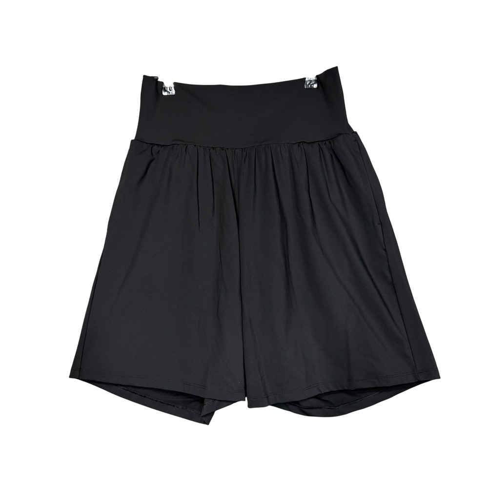 NWT Halara Athletic Shorts Women Large Black SoftlyZero Airy High Waisted Flowy